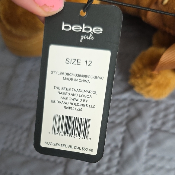 bebe Kids Brown Fur-Trimmed Winter Boots - Picture 6 of 6